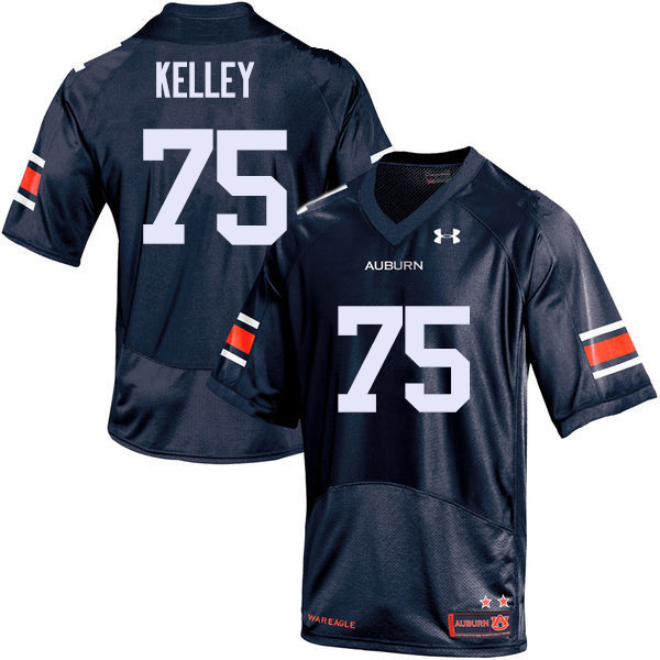 Men Auburn Tigers #75 Trent Kelley College Football Jerseys Sale-Navy